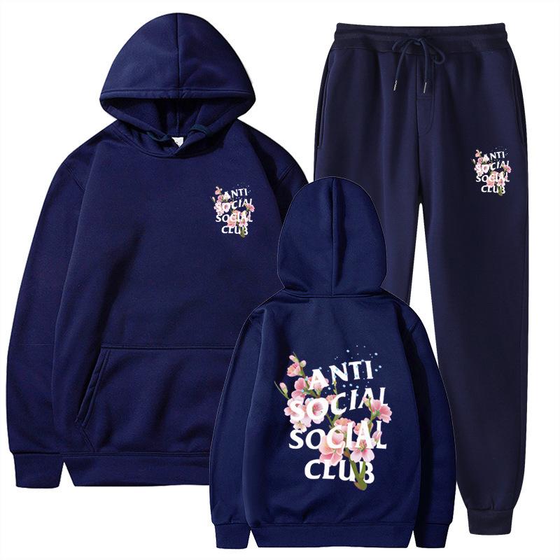 Pants Suits Sweatshirt Hooded Unisex Suit Men Women Comfortable Soft