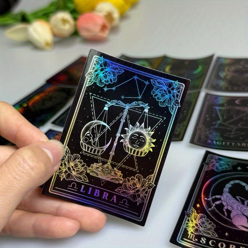 New Twelve Constellation Metal Foil Stickers Set Gothic Dark Style Waterproof Creative Daily Necessities Stickers pegatinas