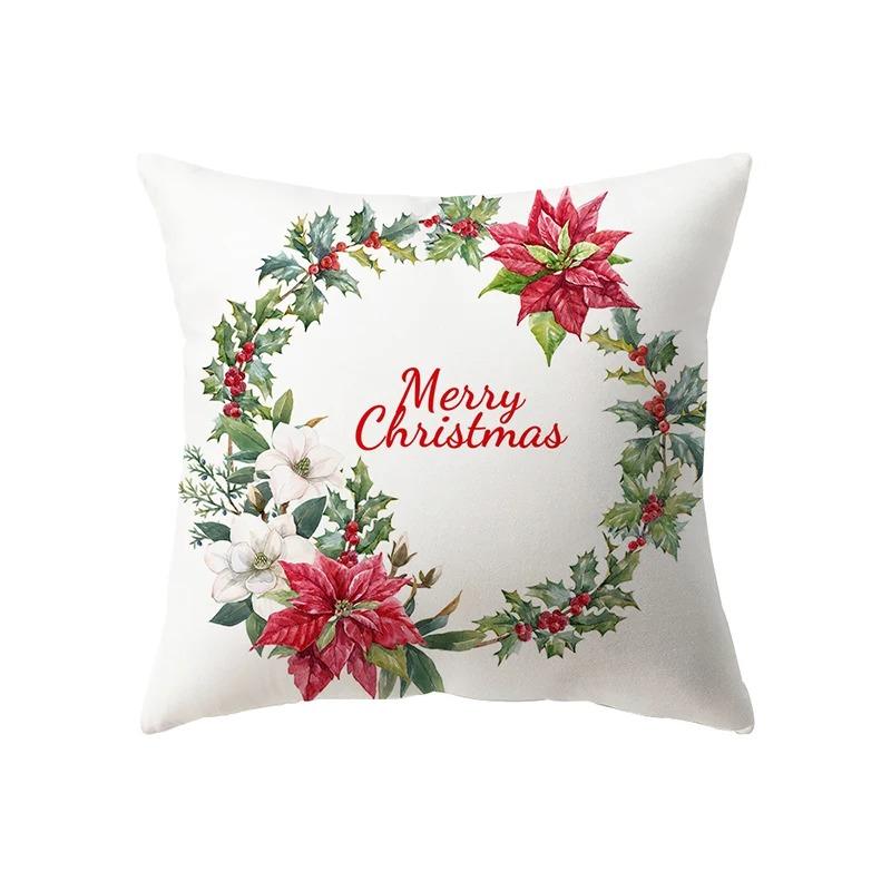 Christmas Themed Pillowcases Car Accessories Office Santa Claus Living Room Sofa Home Pillowcases