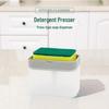 Automatic Press Soap Dispenser with Brush & Sponge for Easy Kitchen Cleaning