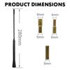 11" Universal Car Antenna Radio AM/FM Antena Roof Mast Amplified Signal Aerial Car Radio Aerial with Screw Metal Accessories