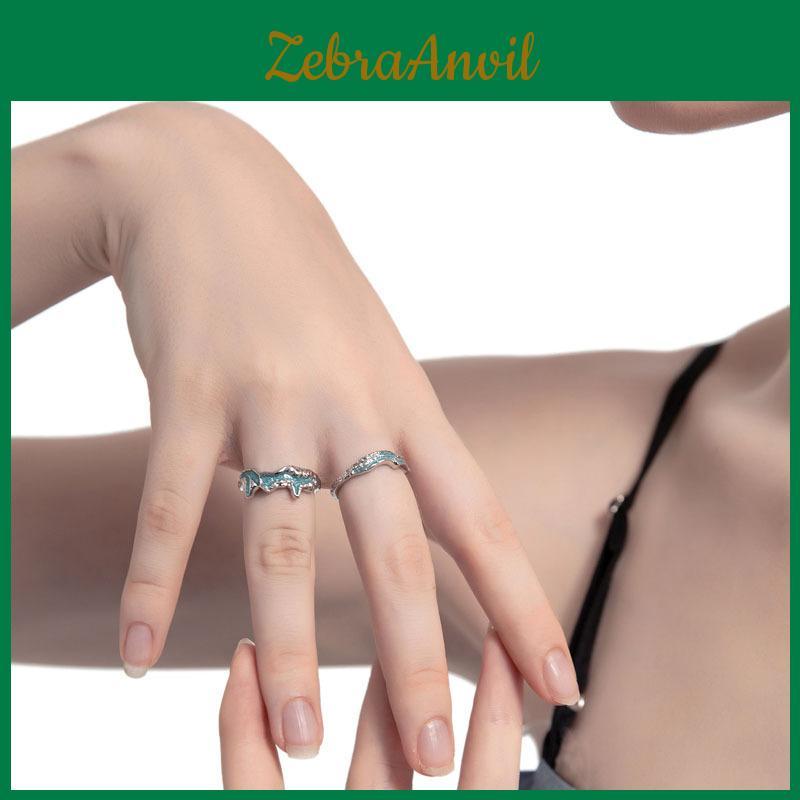 Unique Adjustable Open Finger Ring For Women Stylish Geometric Design Copper Fashion Accessory