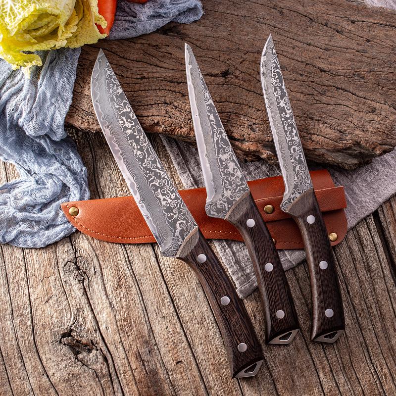 Damascus Steel VG10 Bone Cutting Knife 67 Layers of High Carbon Steel Forged From The Cutting Knife Meat and Fish Cutting Knife