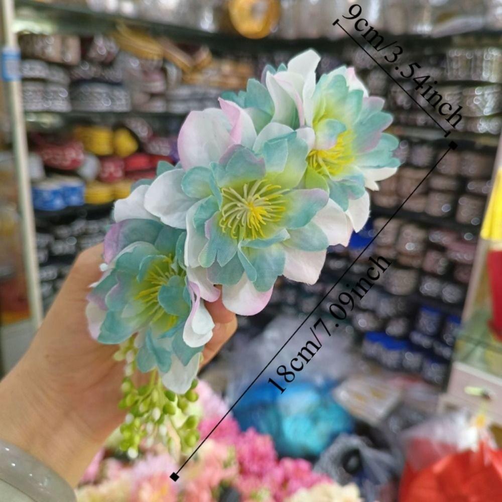 Sweet Flower Hair Comb Ethnic Style Thailand Thai Hair Accessories Side Clip Fixed Combs Bohemian Hairpin