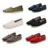 Unisex Cross-border Canvas Slip-ons: Soft, Comfortable, Casual, Plus Size, Flat Toms Shoes