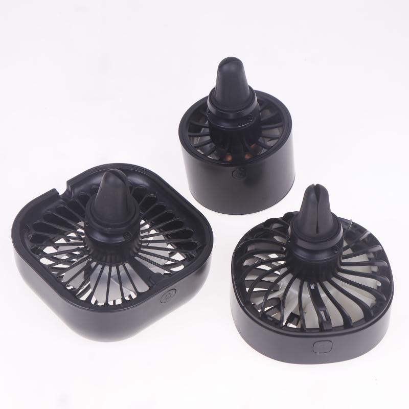 1 Piece 3 Speed Car Air Outlet Fan Usb Cooling Fan With Color Changing Light Car Rear Seat Heat Dissipation Car Accessories