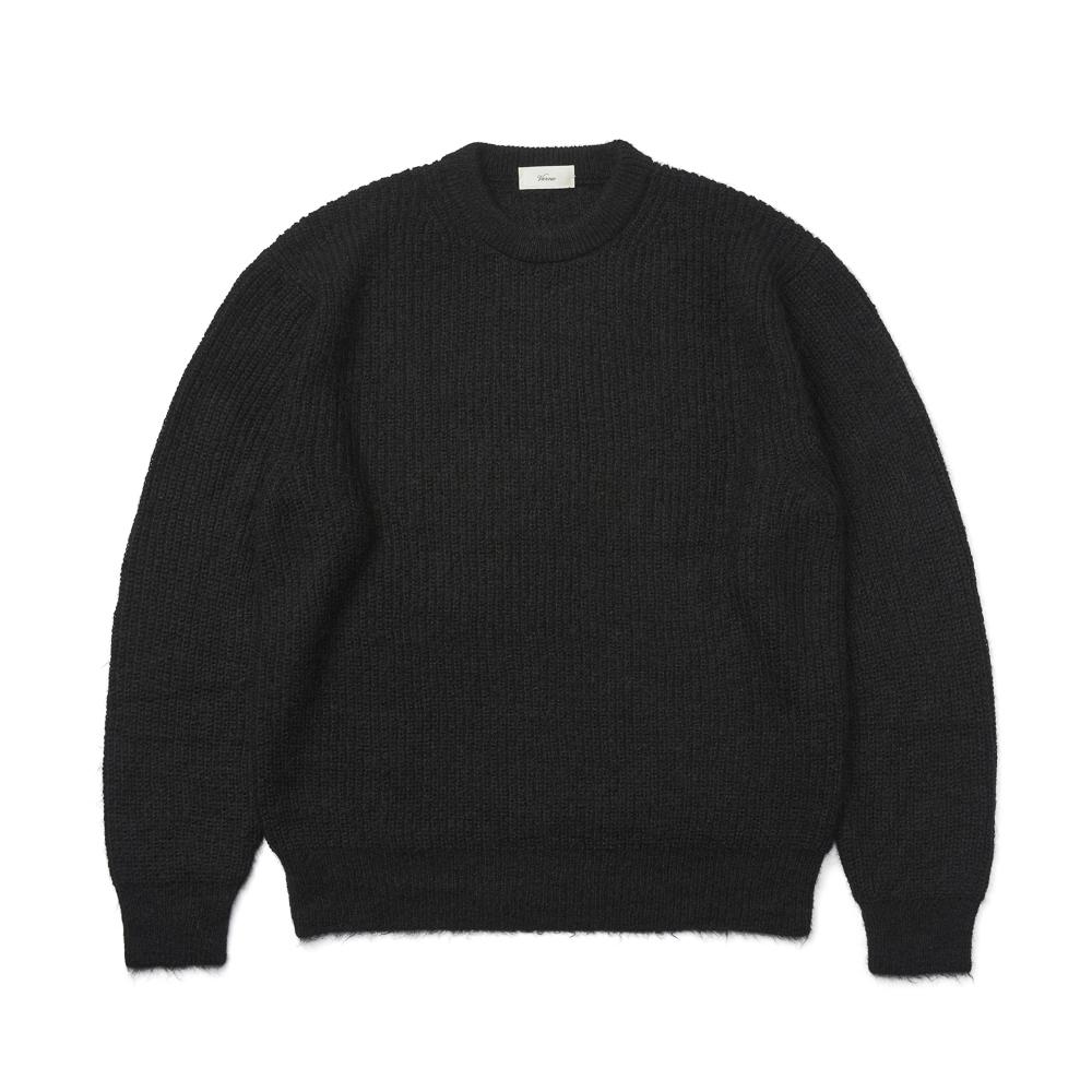 Berno [Casual] Alpaca Crew-Neck Knit Black Reference/L