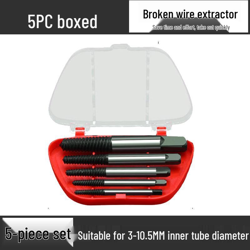 Doppelköpfiger Linksgewinde-Ausdreher für abgebrochene Wasserhähne, Rohre und Schrauben