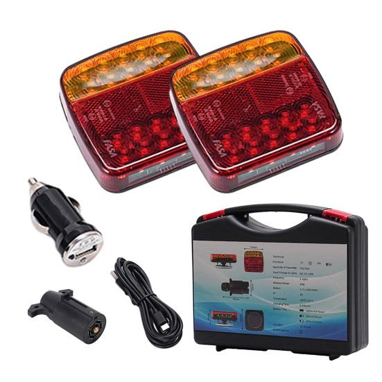 

Комплект магнитных беспроводных фонарей для прицепа с высокой яркостью, сверхъяркий, IP67, водонепроницаемый, перезаряжаемый, автомобильный