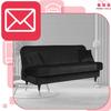 Kanapa sofa Iza rozkładana wersalka spania bonell łóżko Family meble czarny