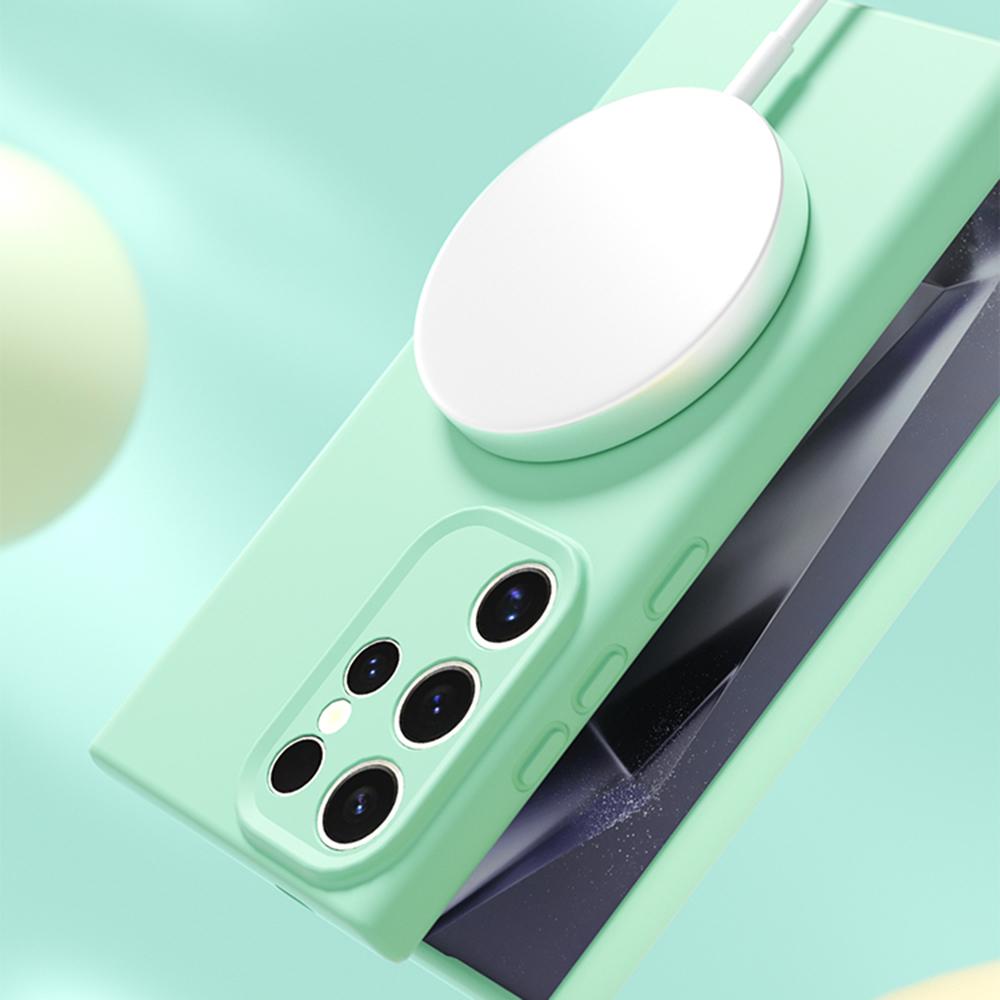 YCADEN For Samsung Galaxy S24 Ultra Case Compatible with MagSafe Precise Cutouts TPU Phone Back Cover