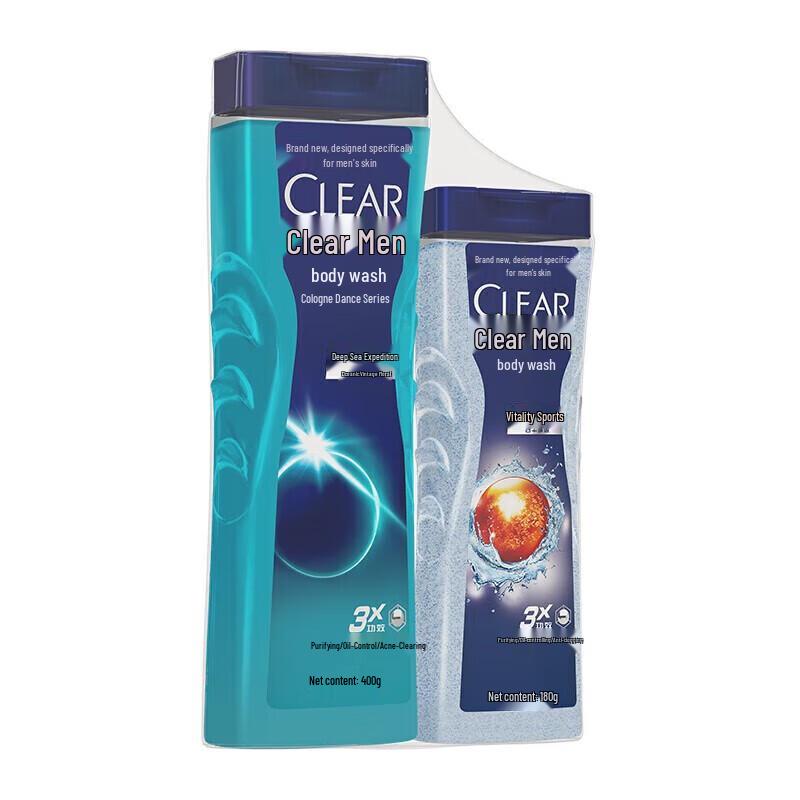 Clear Men's Deep Sea + Vitality Cologne Body Wash