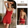 Sex underwear sexy split thin lace temptation backless hot suspenders