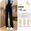 Guooolex Wide Leg Loose Long Suit Straight Leg Solid Women's Slacks, Fit, Flattering, Pants, Pants, Trousers, Color, Casual, Work, Spring, Summer,
