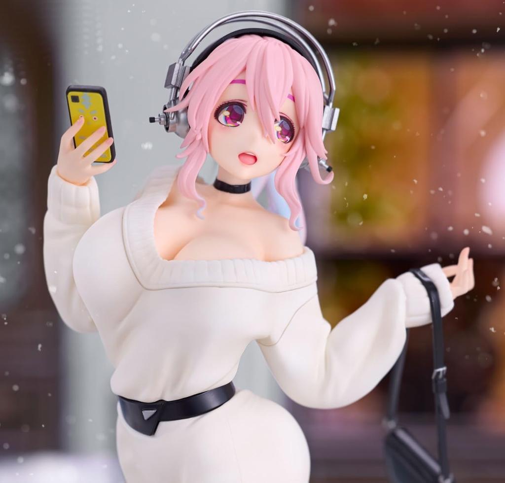 Super Sonico Trio-Try-iT Figur Winter Memory ver. 1 Typ Figur offiziell ca.. 21 cm