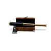 Antique Design Telescope Handheld, Wooden Box Optic Nautical Pirate Scope Spyglass, Leather Covered Telescope with Anchor Engraved Box