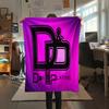 1PC JuL C'est Pas Des Lol Print Flannel Blanket, High quality All Seasons, Home Decor, Warmth and Comfort, Perfect for Christmas Gifts