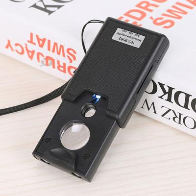 30X 45X 60X Magnifying Glass High Magnification 3 Lenses Handheld Pull-type Jewelry Magnifier for Appraise Jewelry