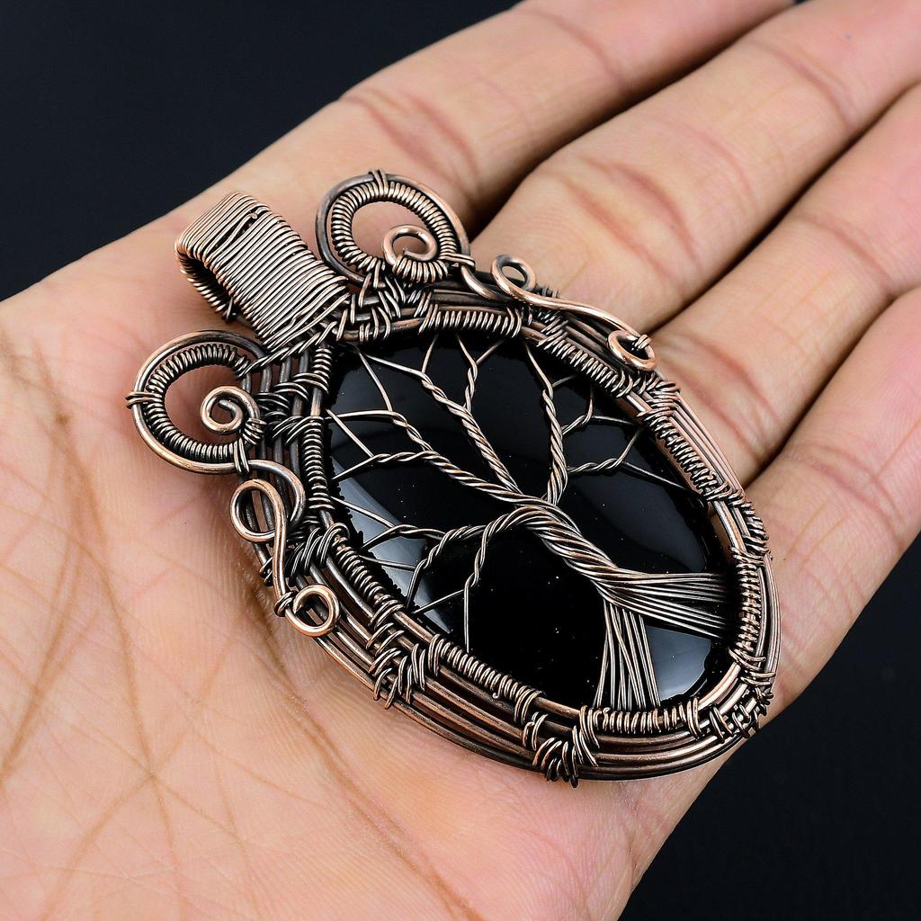 Black Onyx Jewelry, 925 Solid Sterling Silver Pendant Handmade Gemstone Jewelry, Gifts For Wife Brand New Pendant