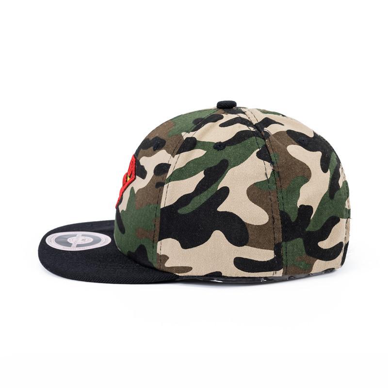 New Cool Children Kids Cotton Baseball Cap Four Season Run Embroidery Snapback Cap Outdoor Camouflage Boy Girl Hip Hop Cap Hat