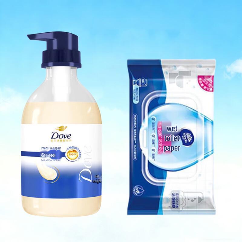 

Dove Hydrating Shampoo & Vinda Wet Wipes Bundle