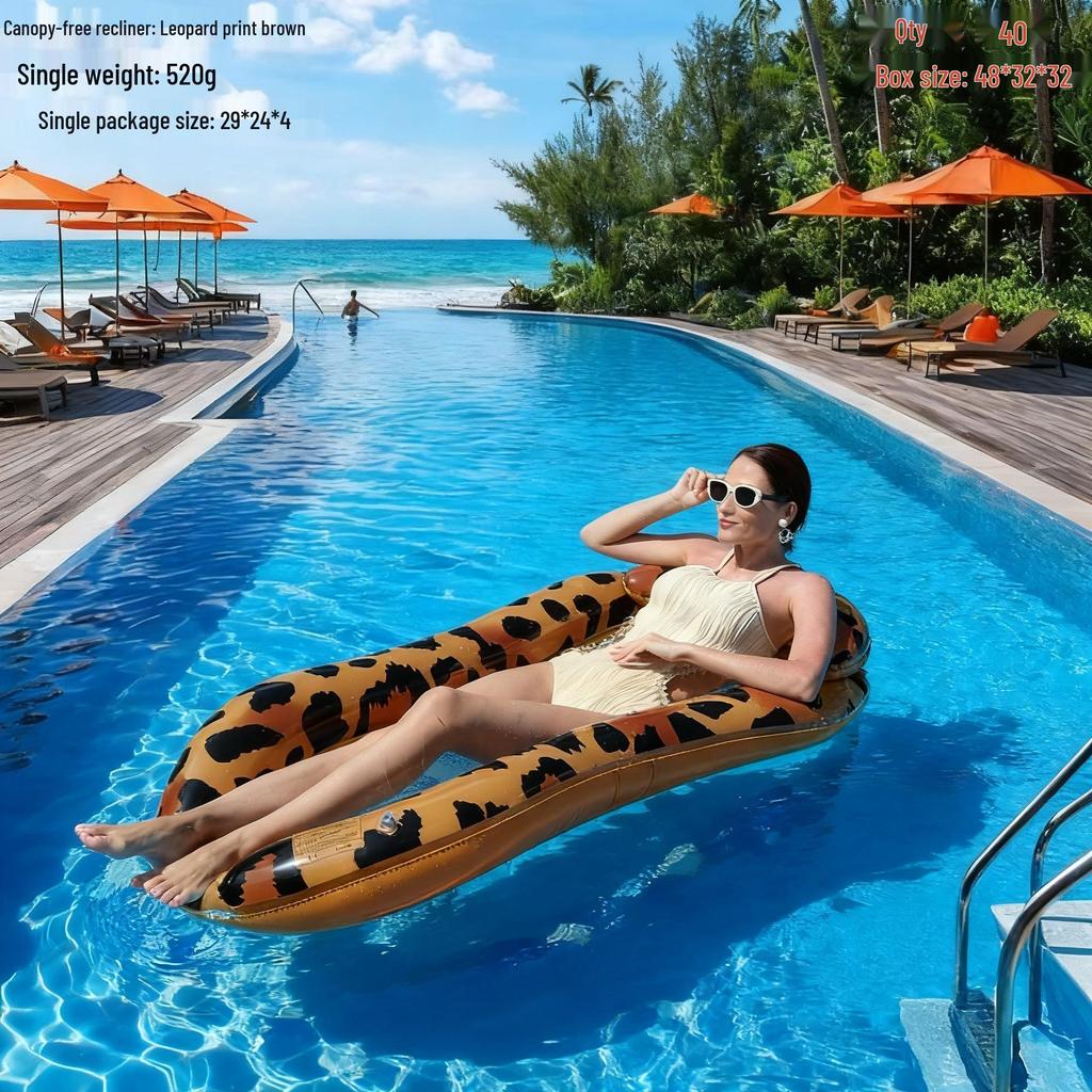 Inflatable Floating Hammock with Armrests & Backrest - Outdoor Mesh Recliner for Adults