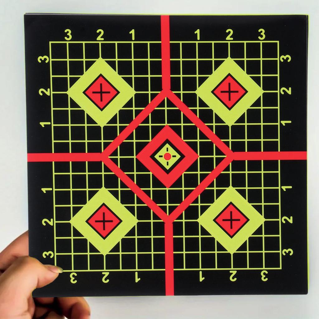 10pcs Self-Adhesive Shooting Targets Target Pasters Shooting Stickers Hunting Target Dots Sticker for BB Gun Pellet Gun Airsoft