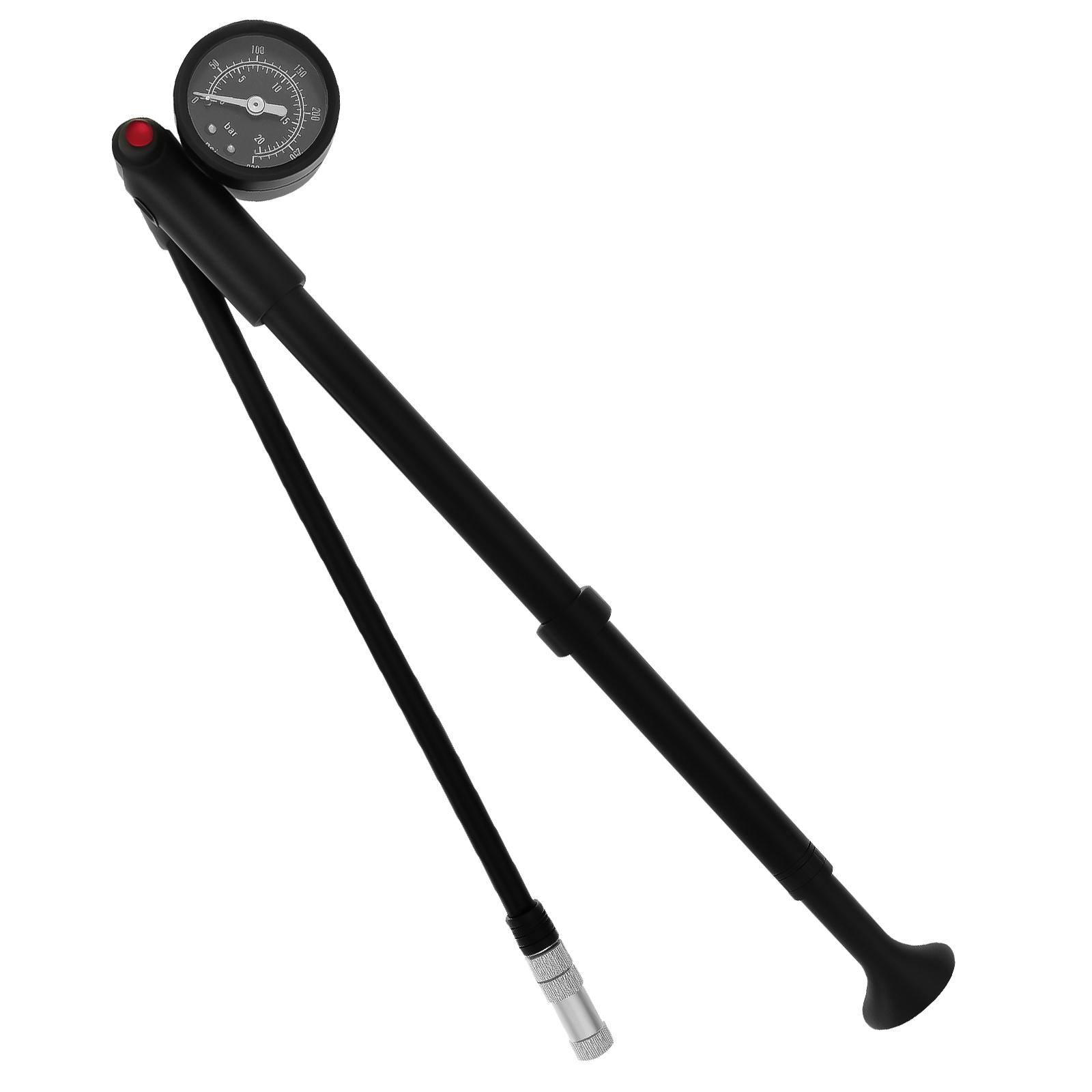 

Велосипедний насос з манометром Портативний ручний Накачувач шин Велосипедний повітряний насос для вилки Клапан Шредера Преста AV FV чорний