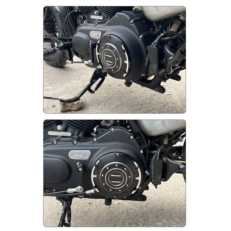 Cubierta de Inspección de Motocicleta Cubiertas de Distribución de Embrague Cilindro Maestro Temporizador Derby Para Sportster XL 883 1200 Plata