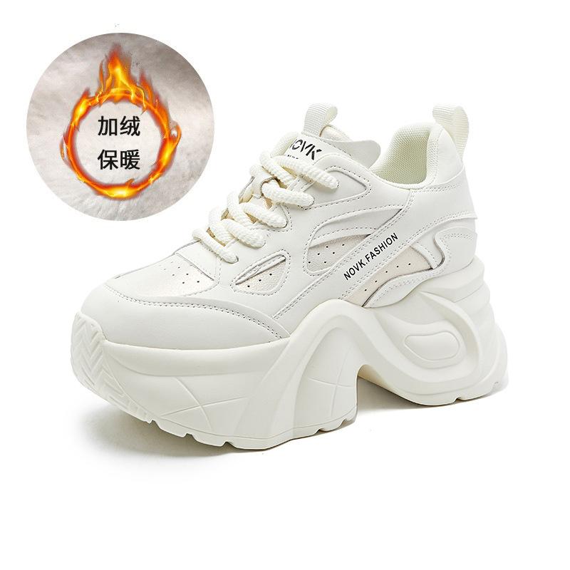 Fashionable Platform Sneakers for Women's Shoes Autumn and Winter 2025 New High-end Casual Inner Height Increase Daddy Shoes for Women Versatile