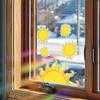 Cartoon Sun Catcher Colorful Home Beautification and Decoration Glass Doors and Windows Static Window Stickers