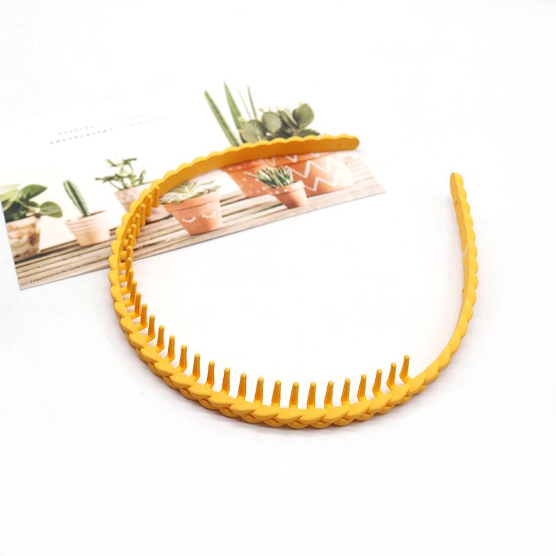 Non-Slip Frosted Headband for Women - Toothed Design for Flyaway and Bang Control in Vibrant Colors
