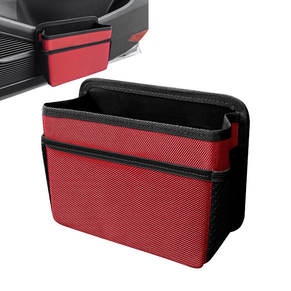 

Автомобильные мусорные баки Маленький складной органайзер для двери автомобиля Маленький органайзер для двери автомобиля Большая вместимость автомобильного мусорного контейнера для мусора красный