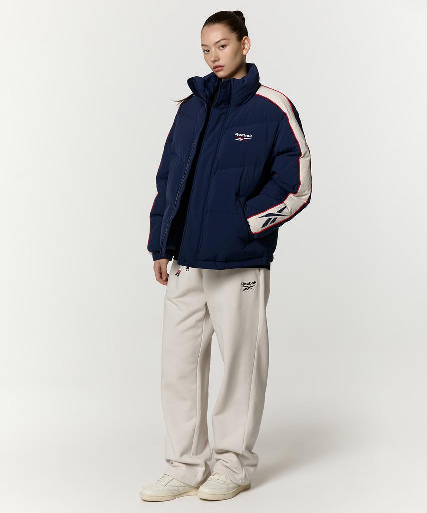 Reebok Classic Vector Paneled Down Jacket - Navy