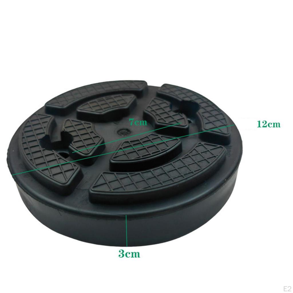 4 Pieces Round Car Jack Lifting Pads Accessory Replace Parts 4.7x1.2inch Versatile Replacement for