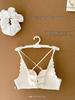 A006 Front-Buckle Cross Back Push-Up Bra for Small Busts, Lifting Effect, Wire-Free Lingerie for Women