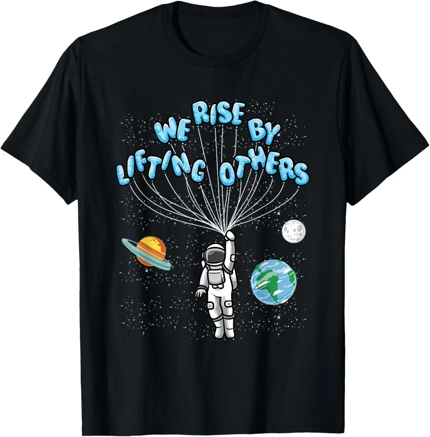 We Rise Motivational Quote T-Shirt S