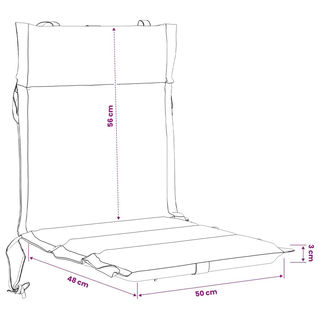 6 piece high back cushion set GEMERT 6 pcs 100percent polyester