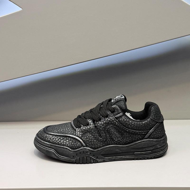 Winter new soft-soled low-top board shoes genuine leather retro old casual shoes dl