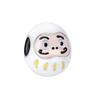 Bracciale Charm Daruma Rosso in Argento Sterling 925 per Donna - Perla di Cartone Animato Auspicioso