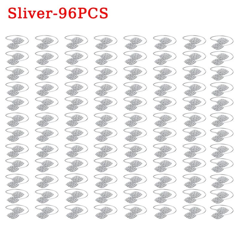 Hotel Buckles Wedding Napkin Ring Table Decoration Party Rhinestone Napkin Wedding Napkin Holder Rings Banquet Leaves Shape