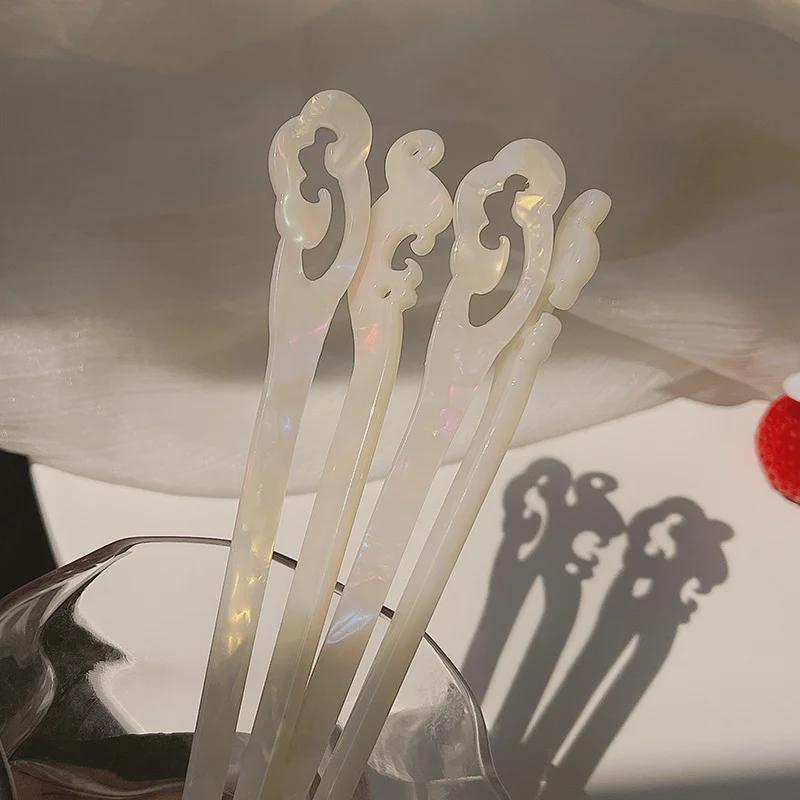 Moderner Acetat Meerjungfrau Dutt Haarnadel - Schlichter Antiker Stil für den Alltag