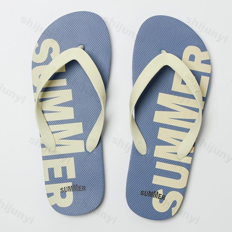 Fashion Men Slippers Flip Flops 2025 Summer Flat Shoes Non-slip Fashion Soft Trendy Open Toe Home Breathable Outdoor Men Beach Slippers