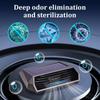 Solar Car Air Purifier Oxygen Cleaner Ozone Generator Air Purifier HEPA Filter Smoke Remover Negative Ion Deodorant