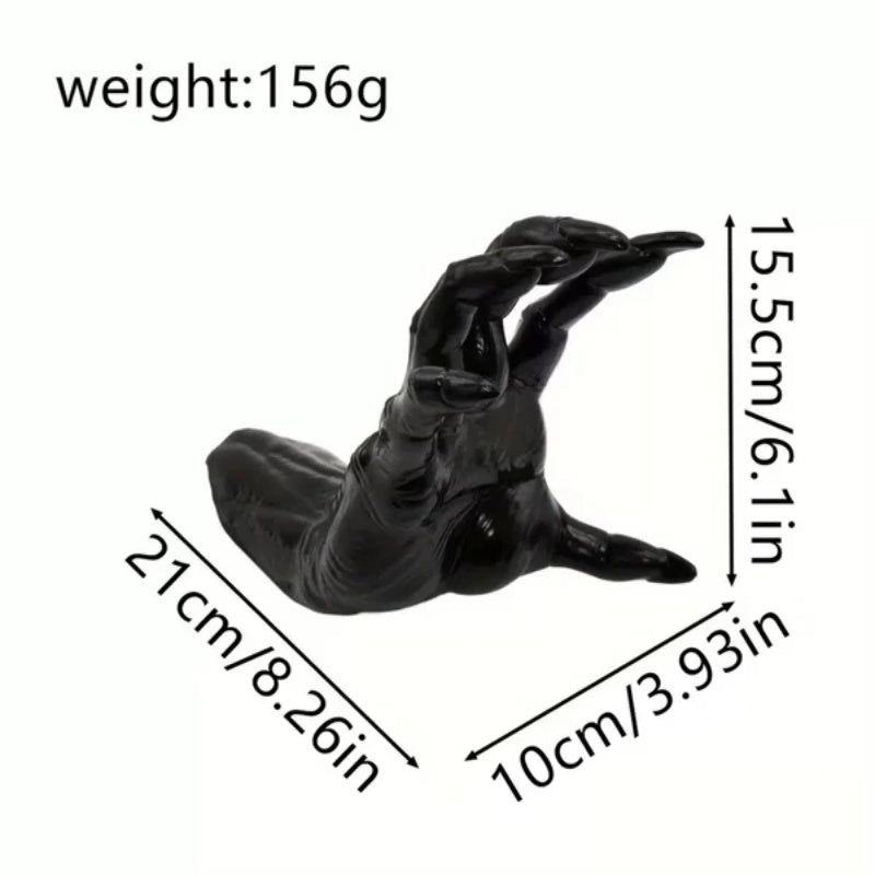 Wall Mounted Creepy Ghost Hand Decoration Gothic Hanging Wall Art Sculpture Horror Hands for Wall Decorations Indoor/Outdoor