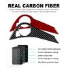 Real Soft Carbon Fiber LHD Car Steering Wheel Button Interior Trim Accessories For Honda Accord 2013 2014 2015 2016 2017 Accs