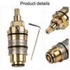 Brass Valve Built-in Thermal Components Safety Override Knob