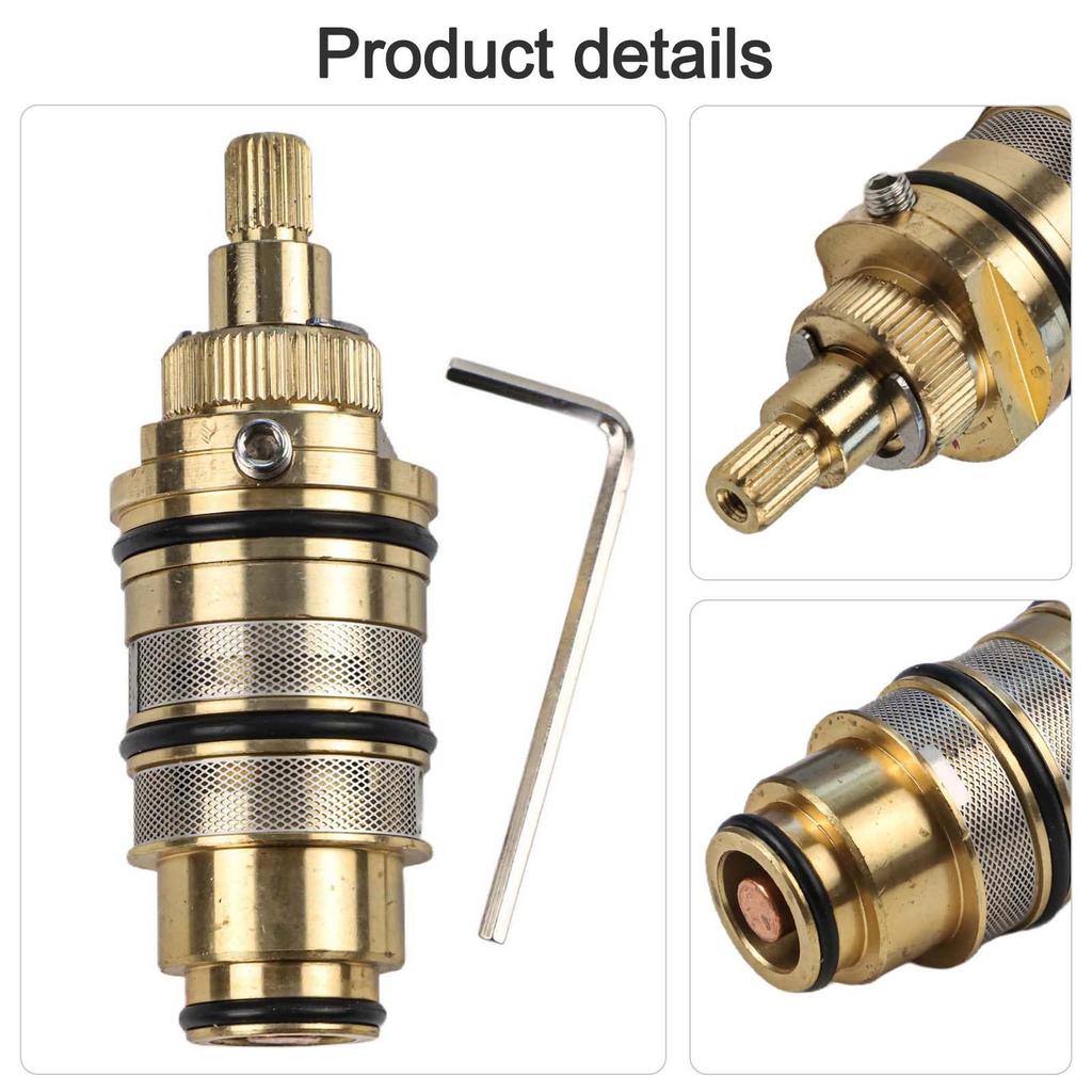 Brass Valve Built-in Thermal Components Safety Override Knob