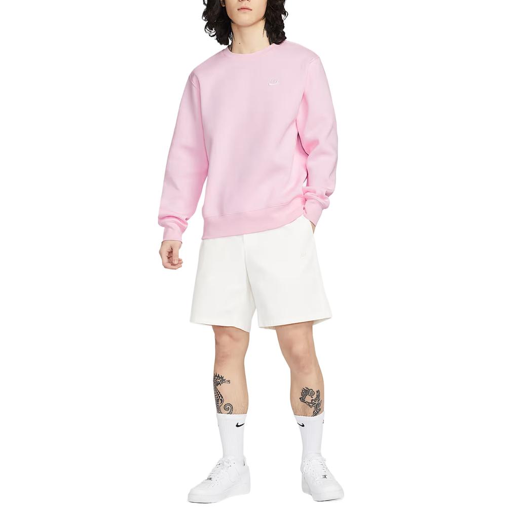 Nike Club Weiches Bequemes Fleece Rundhals-Sweatshirt Herren Oberteile FN3887-663