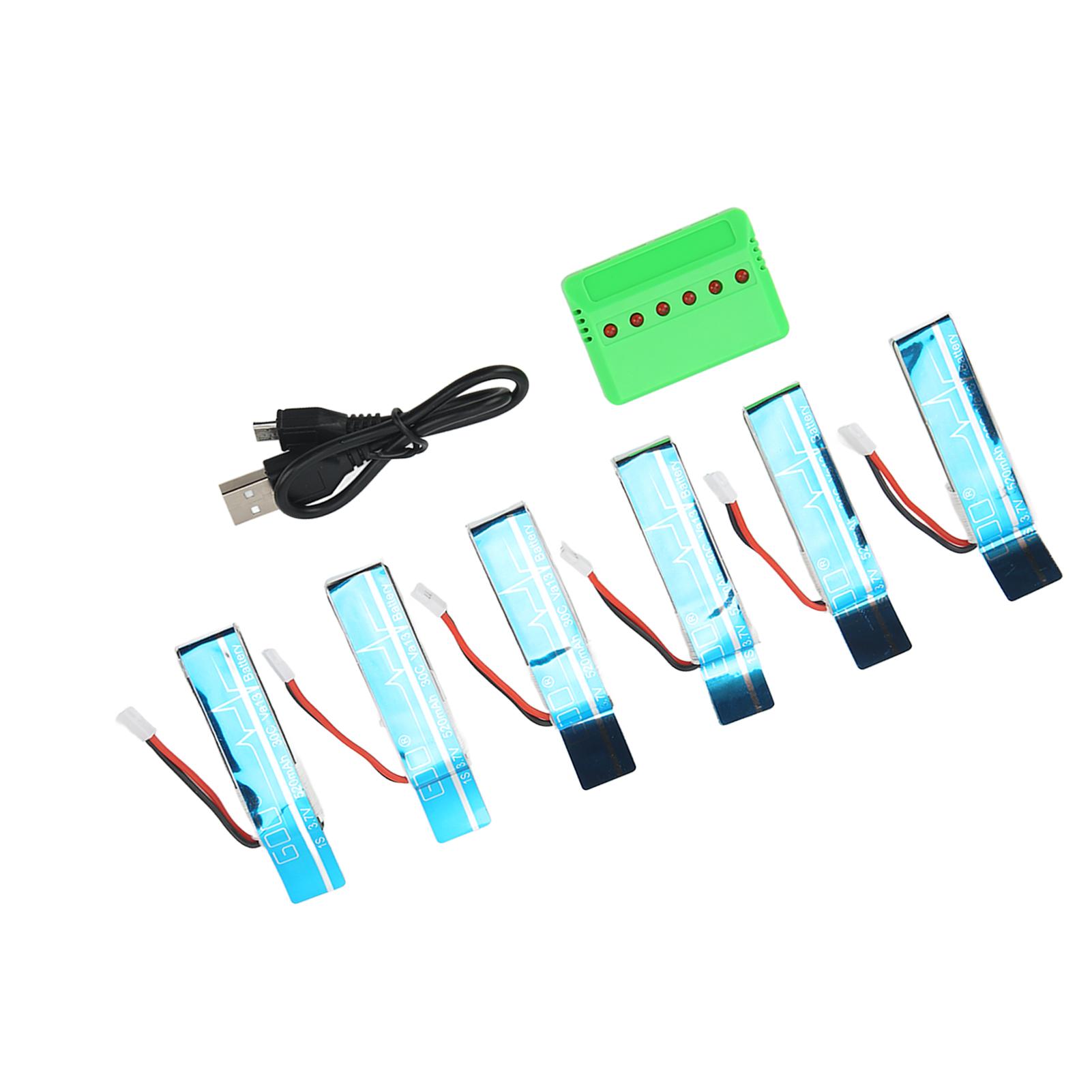

3.7V 520mAh 30C Lithium Battery with Charger for Wltoys XK K110S Remote Control Helicopter Spare Parts